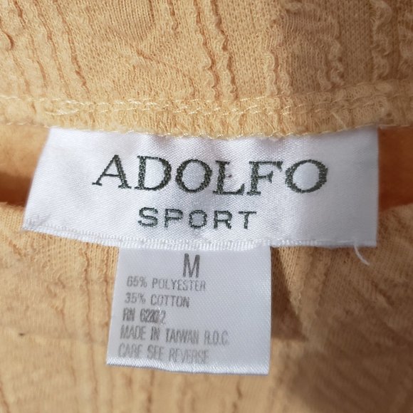 Adolpho Sport Yellow Top Sweater Size Medium - Picture 5 of 6